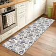 thumbnail image 3 of Vintage Coastal Runner Rug 2x6 FT, Non Slip Hallway Rugs, Blue Grey Starfish Shell Conch Washable Soft Floor Carpet Non-Shedding Throw Runner Carpet Long Rug for Entryway Kitchen Bedside Sliding Door, 3 of 8