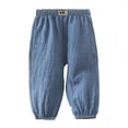 thumbnail image 2 of LIBRCLO Girls Boys Pants Size 10 Mosquito-Repellent Elastic Bottom Summer Pants Casual Breathable Lightweight Kids Clothes, 2 of 7
