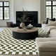 thumbnail image 1 of Alfombra EVERGRACE a cuadros, 305 x 244 cm, suave lana sintética, 1 of 8