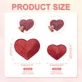 thumbnail image 2 of Uxcell Sequin Heart Iron on Patches, Embroidered Sew Patch for Clothing and Accessories Red, 2 of 6