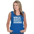 thumbnail image 3 of Worlds Okayest Grandma Funny Cute Tank Top Tee Shirt Women Brisco Brands L, 3 of 6