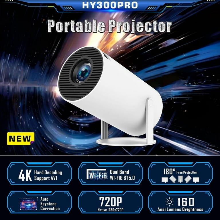 ZKON NEW 2024 Projector HY300 Pro Wifi 6 BT5.0 With Android ZKON NEW 2024 Projector HY300 Pro Wifi 6 BT5.0 With Android