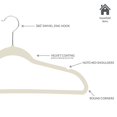 thumbnail image 4 of 25 Pack Slim Velvet Suit Hangers in Gray, 4 of 6