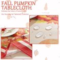 thumbnail image 4 of Nappe de l'Action de Grâce Rectangulaire, Nappe Anti-Déversement pour l'Automne avec Imprimé Dinde et Citrouille, Nappe Décorative pour les Fêtes d'Automne, Récolte et Repas (Rectangle, 60 Pouces x 102 Pouces), 4 of 6