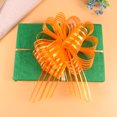 thumbnail image 2 of 10Pcs Yarn Pull Bows Wedding Party Yarn Pull Bows Gift Decorative Pull Bows Orange, 2 of 5