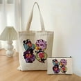 thumbnail image 1 of 2pcs/set Helluva Boss Fashion Ladies Handbag Cosmetic Bag Summer Shoulder Bag Eco Large Capacity Travel Shopping Bag Schoolbag Combo-As shown-11, 1 of 6
