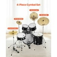 thumbnail image 4 of 4-Piece Cymbal Pack for Drum Set, Includes 10/14/16/20 Inch Cymbals, Compatible with Standard Drums, 4 of 11