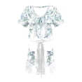 thumbnail image 4 of PuLe Summer Dress Women Summer Casual Striped Dress Short Sleeve V Sleeve Flowy Boho Dress with Pockets Beach Sun Dress Cover Ups, 4 of 5