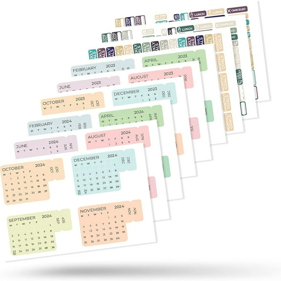 LM LITTLE MORE Stickers for Planners and Journals 2022-2023 Calendar Planner Accessories