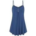 thumbnail image 4 of Tank Tops for Women V Neck Loose Flowy Spaghetti Strap Sleeveless Cami Top, 4 of 4