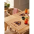 thumbnail image 4 of Placemats Set of 1 Give Thanks Thanksgiving Turkey Fall Orage Plaid Heat Insulation Washable Place Mats, Rustic Non-Slip Table Mats for Dining Table Party Kitchen Decor,13x19 Inch, 4 of 4