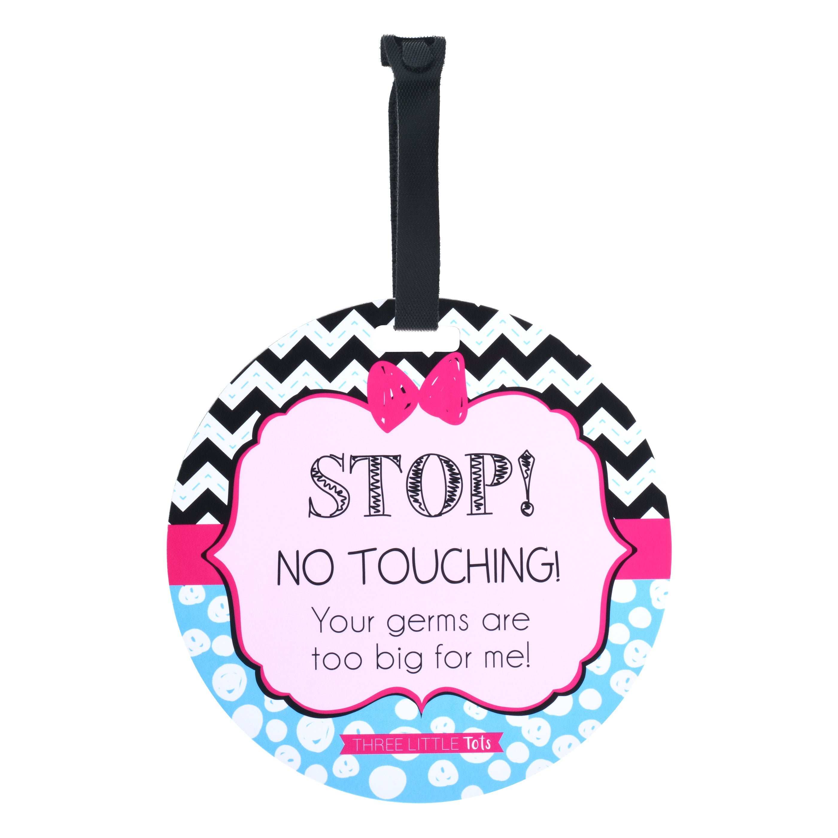 Stop Your Germs Are Too Much For Me To Bear Baby Safety No Touching Newborn, Baby Car Seat Tag, Baby Shower, Stroller Tag, Baby Preemie No Touching Car Seat Sign Woodlands Tag 