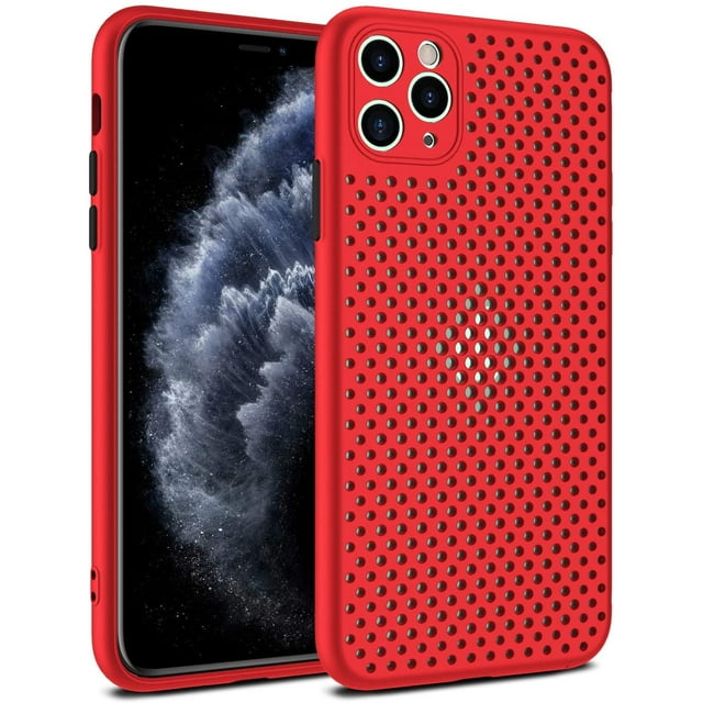 Heat Dissipation Phone Case, New Breathable Hollow Cellular Hole Heat Dissipation Case Full Back Camera Lens Protection Ultra Slim Tpu Case Cover