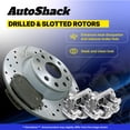 thumbnail image 6 of AutoShack Front Drilled and Slotted Silver Brake Rotors Calipers and Ceramic Pads Replacement for 2006-2008 Pontiac G6 2004-2007 2008 Chevrolet Malibu 2.2L 2.4L 3.5L 3.6L 3.9L V6 FWD SRBRPKG00022, 6 of 6