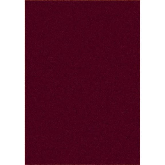 Endurance Burgundy 12 ft. x 6 ft.  Polyester Machine Tufted- Cut Pile Simply Solids Rug