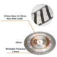thumbnail image 2 of Disque de Coupe de Matériau Dur en Marbre de Granit de Porcelaine de 7/8 Po avec Lame de Scie en Porcelaine de Béton à Jante Turbo Super Mince de 2pcs, 2 of 2