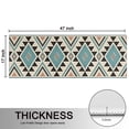 thumbnail image 5 of Kitchen Rugs Sets Of 2,Brown Triangular Geometric Pattern Anti Fatigue Kitchen Mat Rugs Non Slip Washable,Decorative Kitchen Floor Mats for Kitchen,Sink,Laundry,17"X47", 5 of 5