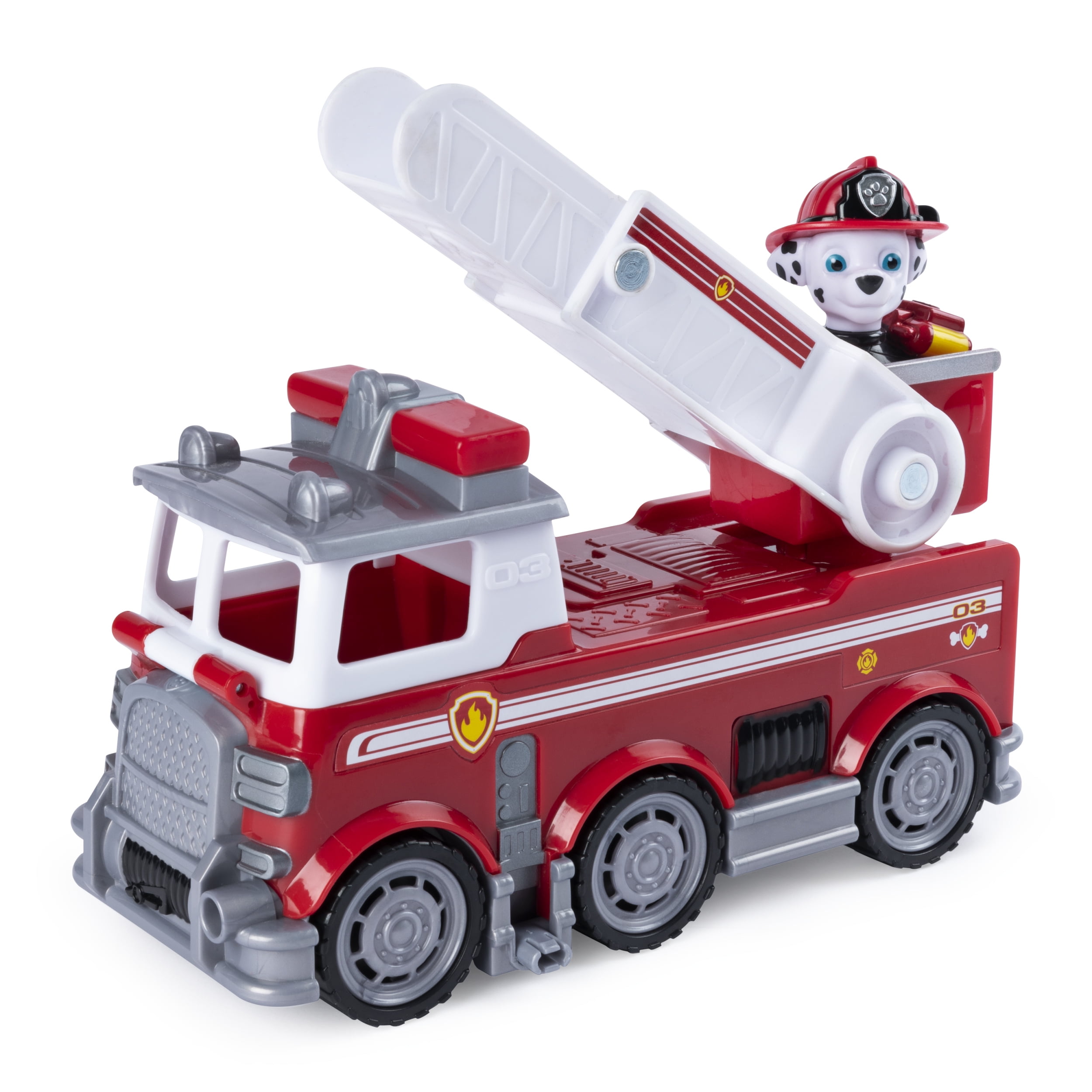 PAW Patrol Ultimate Rescue - Marshall’s Ultimate Rescue Fire Truck with  Moving Ladder and Flip-open Front Cab, for Ages 3 and Up
