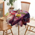 thumbnail image 6 of Kamado Nezuko Round Tablecloth Print Decorative Table Cover Washable Table Cloths for Dining Party Picnic 60x60in, 6 of 8