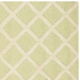 thumbnail image 4 of SAFAVIEH Cambridge Kenneth Geometric Diamonds Wool Area Rug, Light Green/Ivory, 6' x 6' Square, 4 of 5