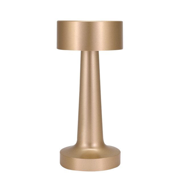 Lámpara de noche LED Carga USB Retro Inalámbrico Portátil para dormitorio (A Golden)