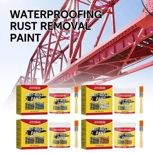 Pintura para la eliminación de óxido metálico 100ml - Convertidor de óxido y imprimación para verjas, barandillas, superficies metálicas - Recubrimiento anticorrosivo para reformas interiores y
