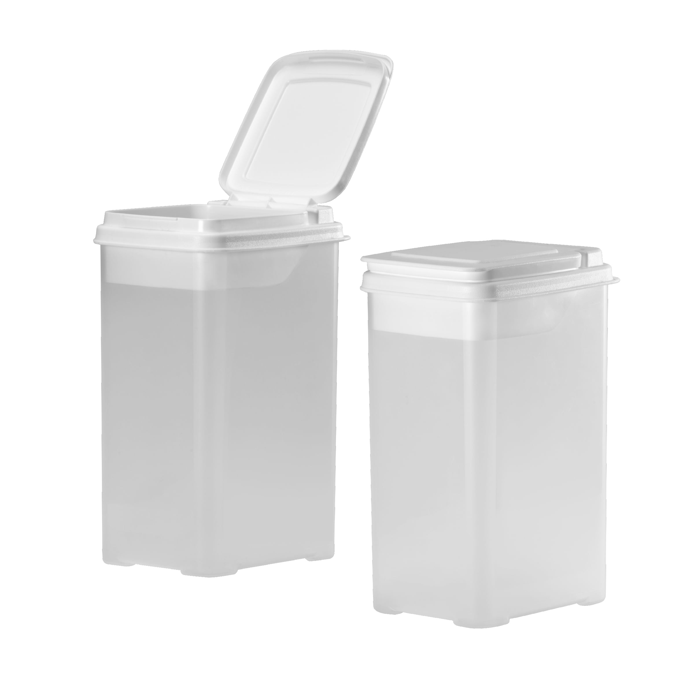 Buddeez 3.25 Quart Plastic Flour Containers with Scoops, Set of 2
