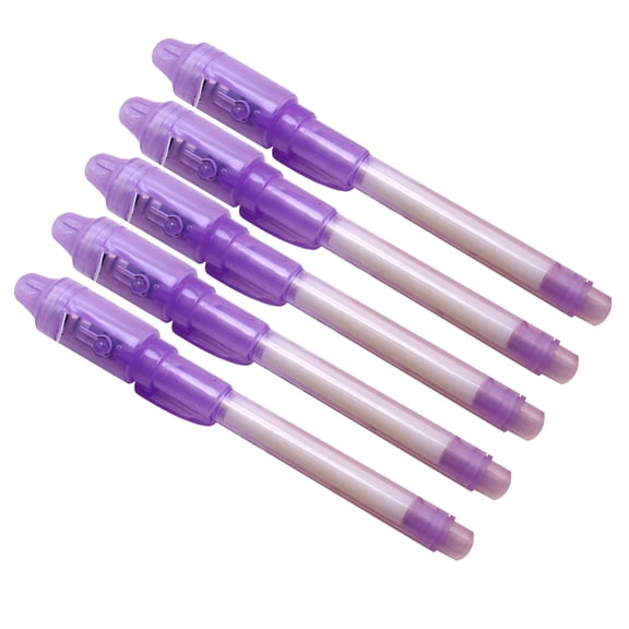 CCOCC Purple Light Magic UV Invisible Light Pen Multifunctional LED Light Pen,Invisible Ink Charm,Home and Kitchen,5Pc Fluorescent Pen
