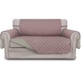 thumbnail image 1 of Housse de Canapé Réversible Protecteur de Meubles avec Sangles Élastiques pour Animaux Enfants Chien Chat (Causeuse, Rose/beige), 1 of 7
