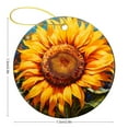 thumbnail image 3 of Sunflower Oil Painting Christmas Ceramic Ornament Spring Summer Sunflower Christmas Ornament Keepsake Ornament for Christmas Tree Holiday Present, 3 of 8