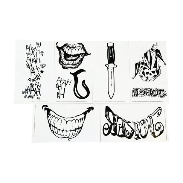 Suicide Squad The Joker Water Transfer Body Tattoos Walmart Com