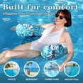 thumbnail image 4 of WUSUOWEI 1PC Inflatable Pool Float Chair,Pool Floats Adult Heavy Duty,Summer Water Floating Chairs,Blow Up Floaties Adults,Inflatable Pool Swimming Seats for Summer Fun Party Lake Beach, 4 of 6
