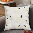 thumbnail image 6 of Halloween Pumpkin Fall Throw Pillow Covers 18x18 Inch Autumn Cushion Covers with 3D Embroidery Soft Plush Pillow Cases for Sofa Couch Living Room Bedroom Farmhouse Thanksgiving Halloween, 6 of 7