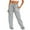 Gray, variant on QUINDOS Taper Women Pants Casual High Waisted Long Sweatpants Drawstring Loose Pants with Pockets