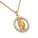 thumbnail image 3 of Collares para Mujer Oro 18k de Virgen de Guadalupe con Zirconia Cúbica, LuckyLy Acero Inoxidable con Baño Oro 18k, Cadena y Dije – Joyería ideal como Regalos para Mujer Navidad y Regalos para dorado, 3 of 6