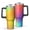 Black-1, variant on 40oz Tumbler with Handle and Straw, Vacuum Insulated Stainless Steel Travel Mug, Fits Car Cup Holder, Neon Rainbow Print
