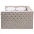 thumbnail image 3 of Bowery Hill Tufted Full Daybed in Light Beige, 3 of 8