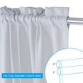thumbnail image 4 of Unique Bargains Rideau Occultant pour Porte, 54'L x 72'H Rideau de Porte-Fenêtre 1 Panneau, Blanc Or, 4 of 7