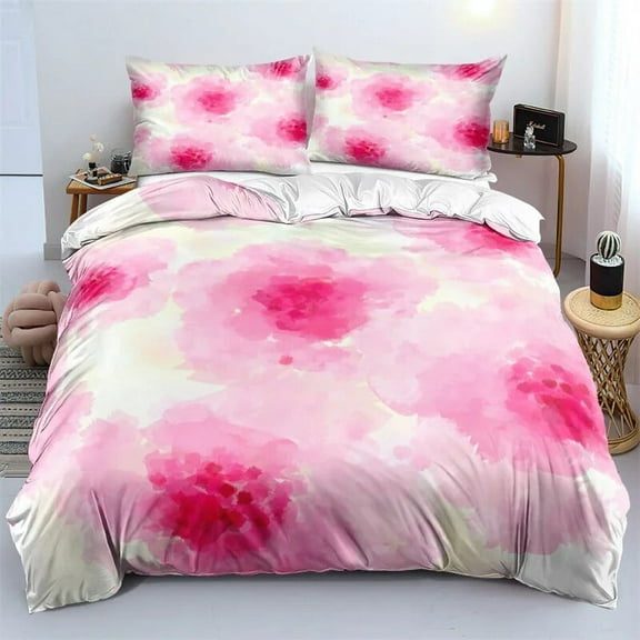 3D Design Flower Duvet Cover Sets King Twin Size Floral Print Bedding Set Bedroom Decor Dark Gold Flowers for Women
