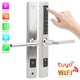 thumbnail image 3 of WiFi Cerradura puerta antirrobo inteligente Huella digital Tarjeta de contrase?a Desbloqueo remoto H rtamento Garaje Escuela (3585) Cerradura de puerta Spptty Como se muestra en la descripción, 3 of 7