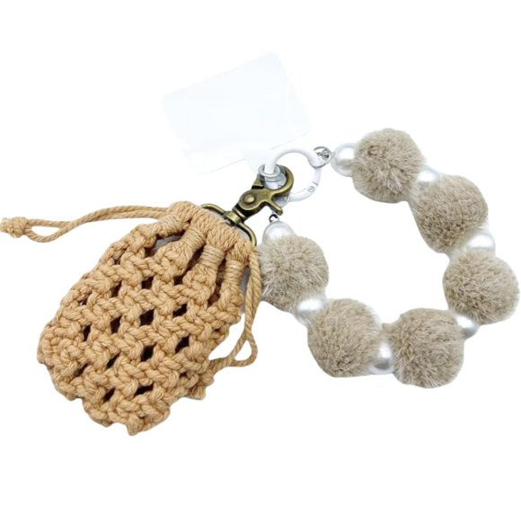AirPods and Galaxy Buds Crochet Keychain Carrying Cover Case