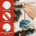 thumbnail image 4 of Sikiie Blue Ocean Waves Acrylic Christmas Ornament Pendant Christmas Ornaments Hanging Ornament for Christmas Winter New Year Party -Hexagon, 4 of 7