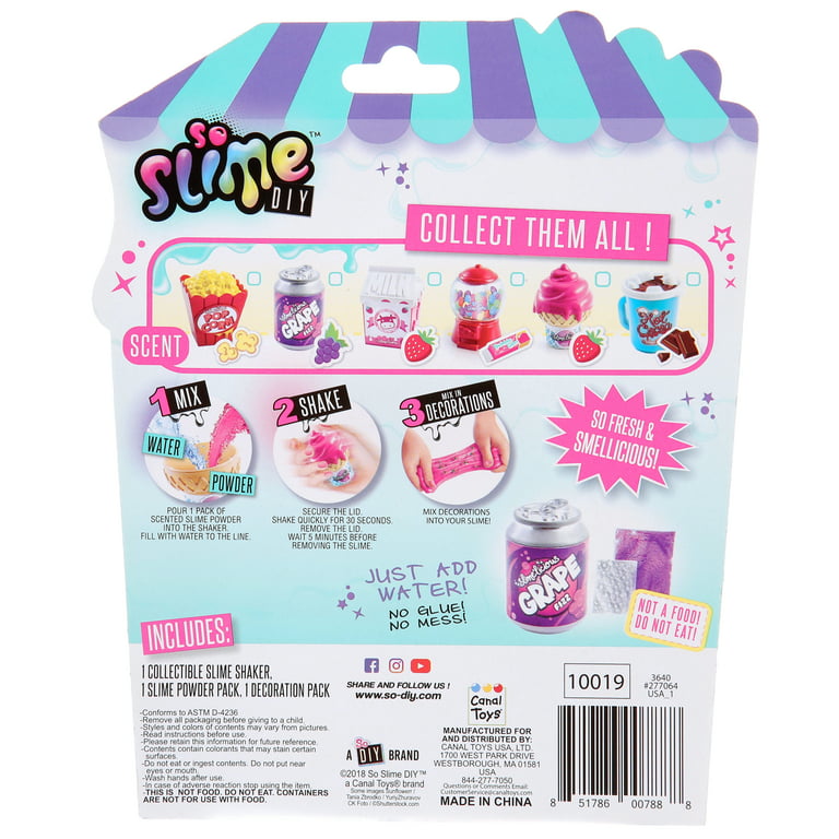 So Slime DIY - Slime'licious Scented Slime 3-Pack – Ice Cream, Grape Soda &  Popcorn