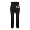 thumbnail image 4 of Muscularfit Joggers Men Graphic Black Funny Pants Ankle High Waisted Loose Joggers Slim Straight Mens Hiking Pants,XXL, 4 of 4