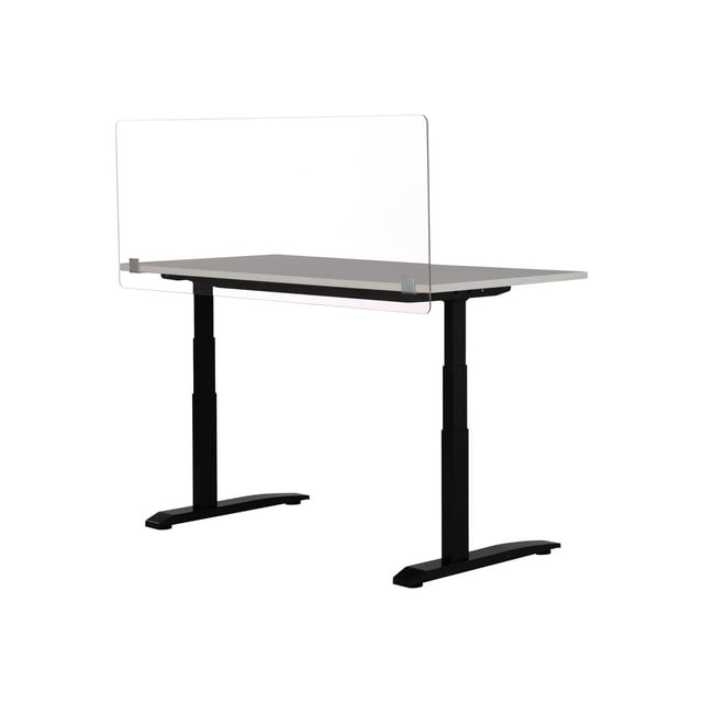 Safco Privacy & Wellness - Panneau de Confidentialité de Table - Transparent