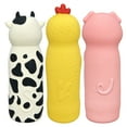 thumbnail image 2 of Multipet Look Who's Crunching Latex Covered Water Bottle Dog Toy, Assorted Animals, 8 inches, 2 of 3