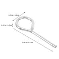 thumbnail image 3 of Miangastore 60pcs Fire Extinguisher Pin: Stainless Steel Fire Extinguisher Safety Pull Pins - Quickly Response Replacement Equipment Part For Home Industrial Outdoor Use, 3 of 8
