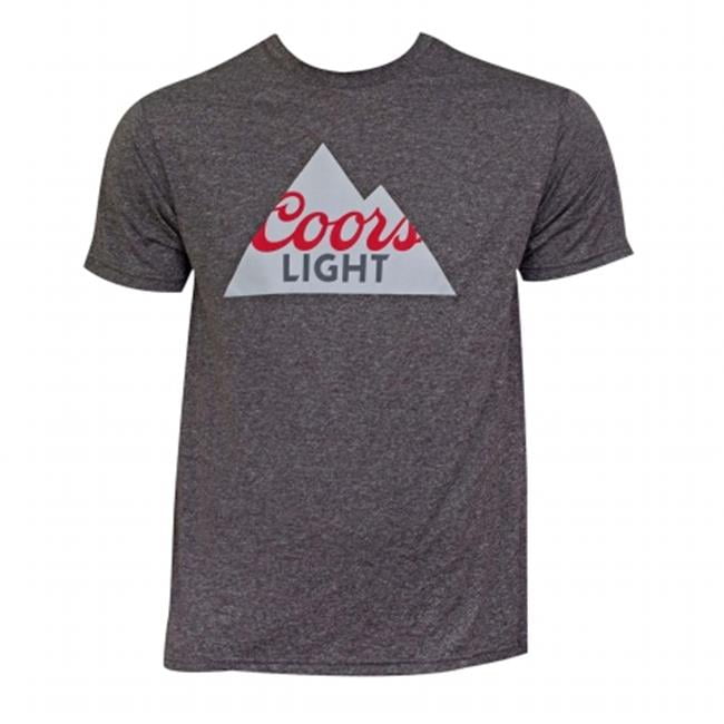 Coors Coors 35070L Mens Coors Light Logo TShirt, Grey Large
