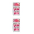 thumbnail image 3 of maskred 1 Set Ongles Pressés French Tip Extension Dégradée Ongles Tips Amovibles Mode Wraps Couverture Complète Kit Manucure DIY Type 1 2g Colle, 24 Pcs Gel 2Set, 3 of 6