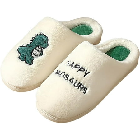 

Slippers for Womens Mens Cartoon Home Cotton Slippers Fluffy Indoor Shoes Outdoor Slip on Warm Breathable Shoes